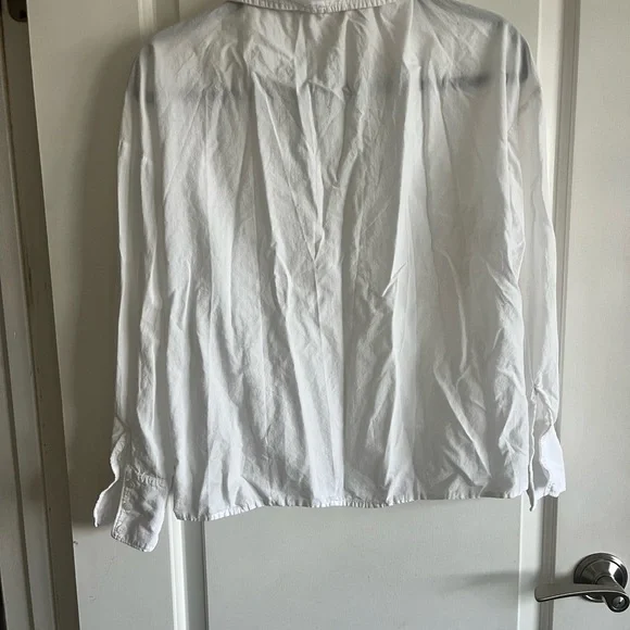 Stateside Front Twist Poplin Blouse - Picture 3 of 4